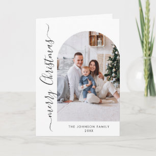 Tarjeta Festiva Sencillamente Elegante Y Elegante 5 Navidades De F