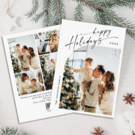 Tarjeta Festiva Sencillamente Elegante Y Elegante 5 Navidades De F