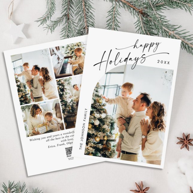 Tarjeta Festiva Sencillamente Elegante Y Elegante 5 Navidades De F (Subido por el creador)