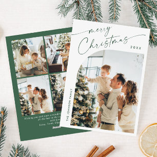 Tarjeta Festiva Sencillamente Elegante Y Elegante 5 Navidades De F