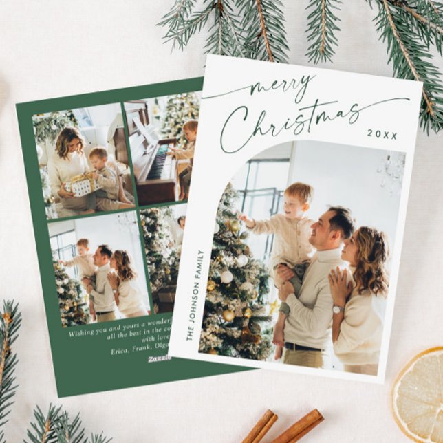 Tarjeta Festiva Sencillamente Elegante Y Elegante 5 Navidades De F (Subido por el creador)