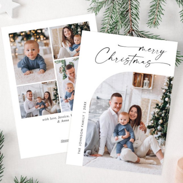 Tarjeta Festiva Sencillamente Elegante Y Elegante 5 Navidades De F (Subido por el creador)