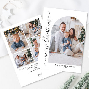 Tarjeta Festiva Sencillamente Elegante Y Elegante 5 Navidades De F