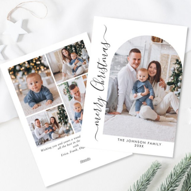 Tarjeta Festiva Sencillamente Elegante Y Elegante 5 Navidades De F (Subido por el creador)
