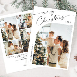 Tarjeta Festiva Sencillamente Elegante Y Elegante 5 Navidades De F