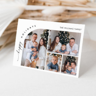 Tarjeta Festiva Sencillamente Elegante Y Elegante 5 Navidades De F