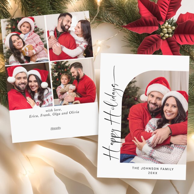 Tarjeta Festiva Sencillamente Elegante Y Elegante 5 Navidades De F (Subido por el creador)