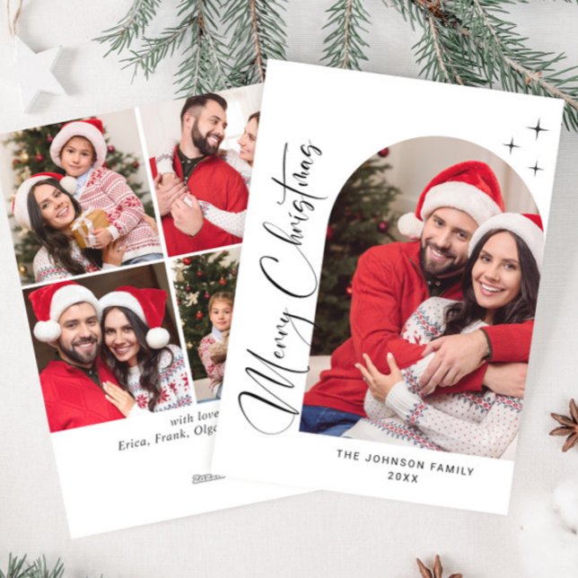 Tarjeta Festiva Sencillamente Elegante Y Elegante 5 Navidades De F (Subido por el creador)