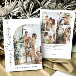 Tarjeta Festiva Sencillamente Elegante Y Elegante 5 Navidades De F