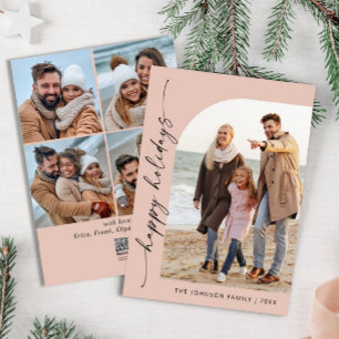 Tarjeta Festiva Sencillamente Elegante Y Elegante 5 Navidades De F
