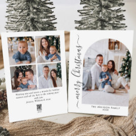 Tarjeta Festiva Sencillamente Elegante Y Elegante 5 Navidades De F