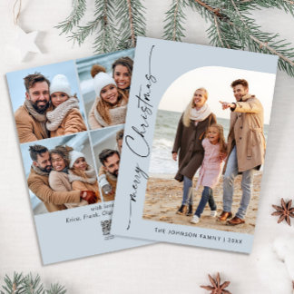 Tarjeta Festiva Sencillamente Elegante Y Elegante 5 Navidades De F