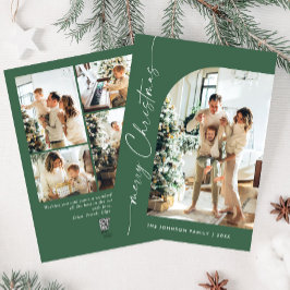 Tarjeta Festiva Sencillamente Elegante Y Elegante 5 Navidades De F