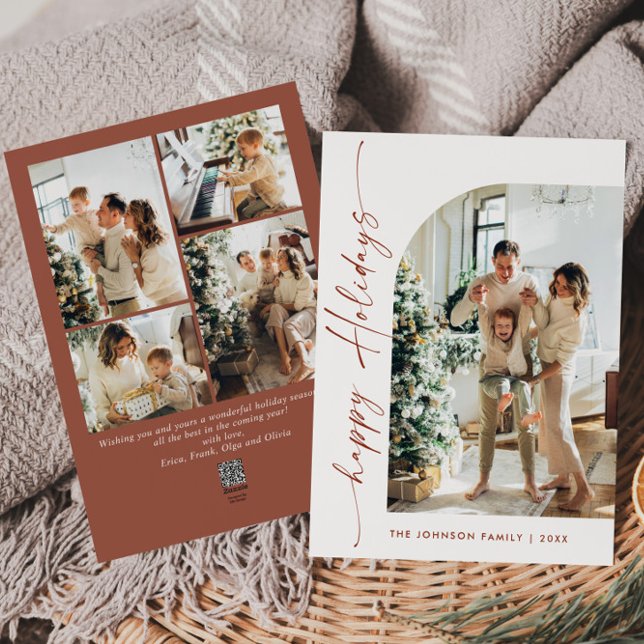 Tarjeta Festiva Sencillamente Elegante Y Elegante 5 Navidades De F (Subido por el creador)