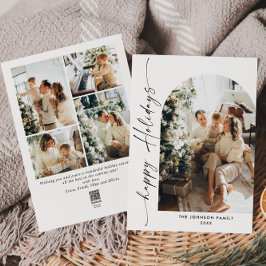 Tarjeta Festiva Sencillamente Elegante Y Elegante 5 Navidades De F