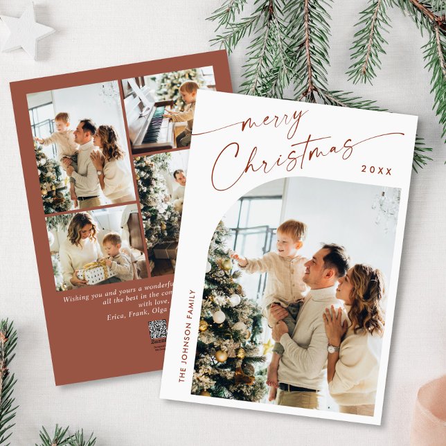Tarjeta Festiva Sencillamente Elegante Y Elegante 5 Navidades De F (Subido por el creador)