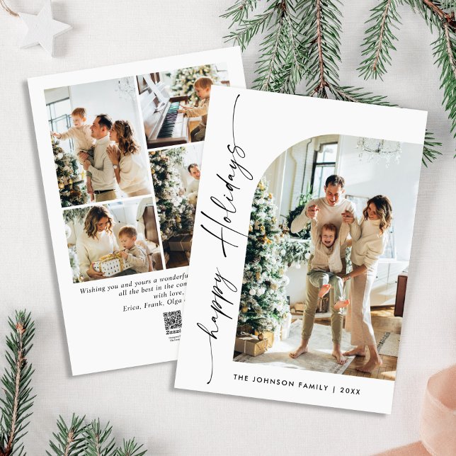 Tarjeta Festiva Sencillamente Elegante Y Elegante 5 Navidades De F (Subido por el creador)