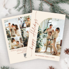 Tarjeta Festiva Sencillamente Elegante Y Elegante 5 Navidades De F