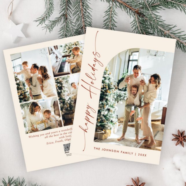 Tarjeta Festiva Sencillamente Elegante Y Elegante 5 Navidades De F (Subido por el creador)