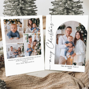 Tarjeta Festiva Sencillamente Elegante Y Elegante 5 Navidades De F