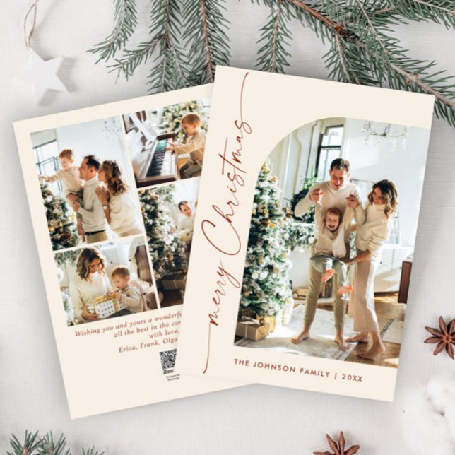 Tarjeta Festiva Sencillamente Elegante Y Elegante 5 Navidades De F (Subido por el creador)