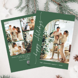 Tarjeta Festiva Sencillamente Elegante Y Elegante 5 Navidades De F