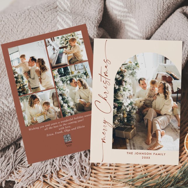 Tarjeta Festiva Sencillamente Elegante Y Elegante 5 Navidades De F (Subido por el creador)