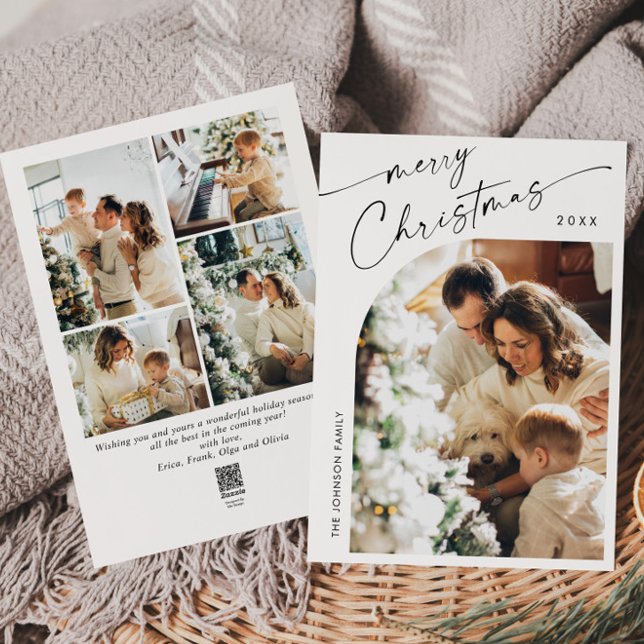 Tarjeta Festiva Sencillamente Elegante Y Elegante 5 Navidades De F (Subido por el creador)