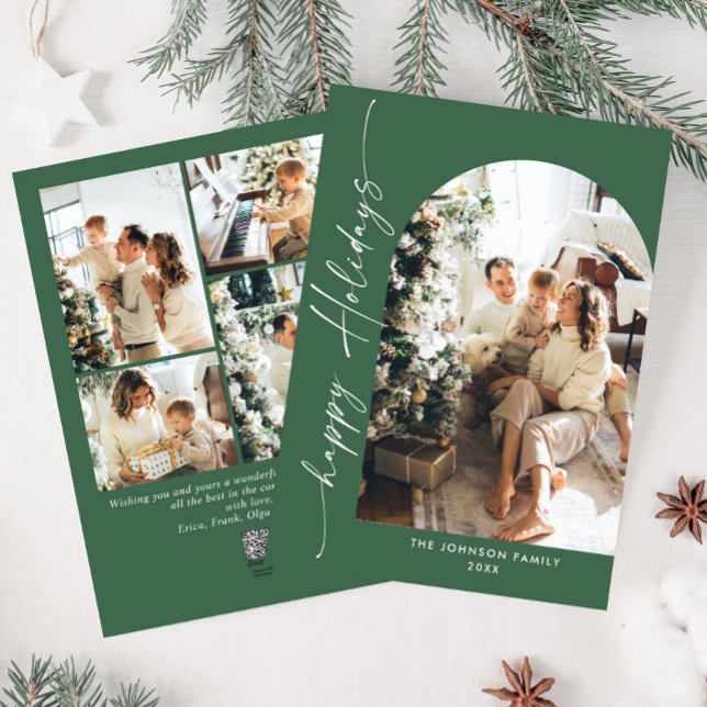 Tarjeta Festiva Sencillamente Elegante Y Elegante 5 Navidades De F (Subido por el creador)