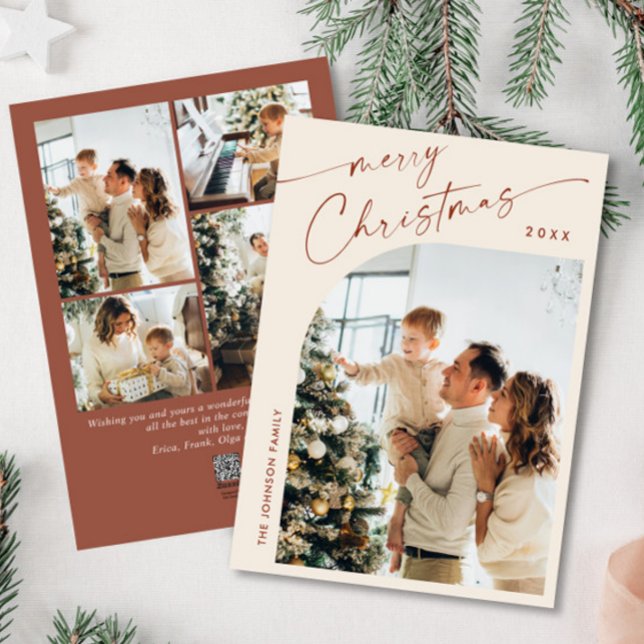 Tarjeta Festiva Sencillamente Elegante Y Elegante 5 Navidades De F (Subido por el creador)