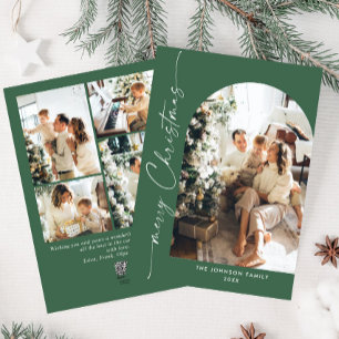 Tarjeta Festiva Sencillamente Elegante Y Elegante 5 Navidades De F