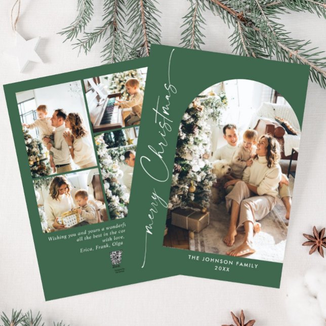 Tarjeta Festiva Sencillamente Elegante Y Elegante 5 Navidades De F (Subido por el creador)