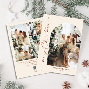 Tarjeta Festiva Sencillamente Elegante Y Elegante 5 Navidades De F