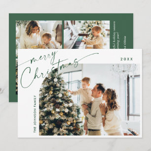 Tarjeta Festiva Sencillamente Elegante Y Elegante 5 Navidades De F