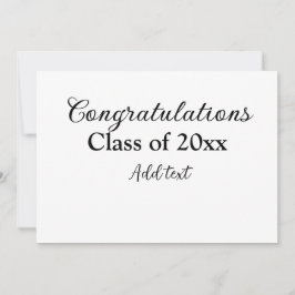 Tarjeta Festiva Sencillas felicitaciones por graduación mínima aña