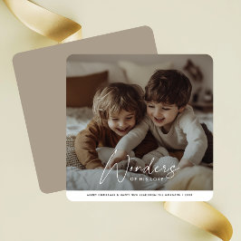 Tarjeta Festiva Sencillas Maravillas De Su Amor Navidades Religios