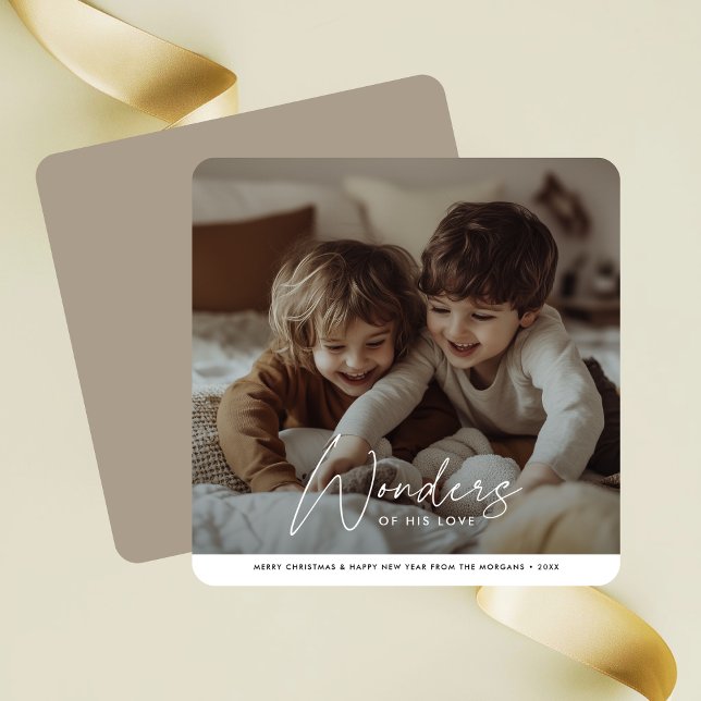 Tarjeta Festiva Sencillas Maravillas De Su Amor Navidades Religios (Subido por el creador)