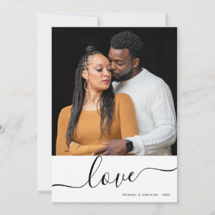 Tarjeta Festiva Sencillas parejas modernas Personalizado Día de Sa
