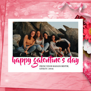 Tarjeta Festiva Sencillo Corazón Cutáneo Feliz Galentines día best
