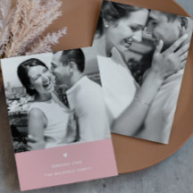 Sencillo corazón Rubor Valentine Greeting