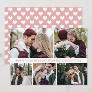 Tarjeta Festiva Sencillo día de San Valentín Romántico Familiar 5