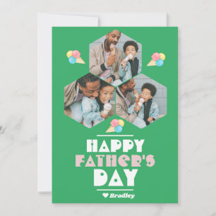 Tarjeta Festiva Sencillo elegante collage de fotos dulces del Día 