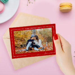 Tarjeta Festiva Sencillo Feliz Día de San Valentín Fotografía de A