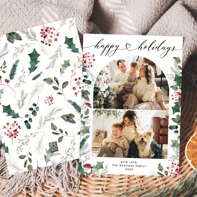 Tarjeta Festiva Sencillo guión cardíaco foto del arco botánico (Subido por el creador)