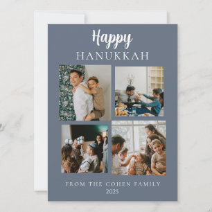 Tarjeta Festiva Sencillo Hanukkah Elegant 4 Photo