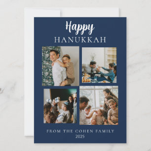 Tarjeta Festiva Sencillo Hanukkah Elegant 4 Photo