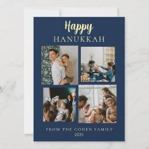 Tarjeta Festiva Sencillo Hanukkah Elegant 4 Photo