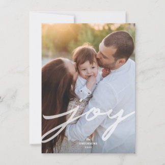 Tarjeta Festiva Sencillo joy Navidades manuscritos Foto