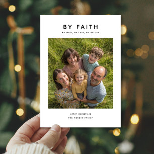 Tarjeta Festiva Sencillo por Navidades religiosos de fotografía fa