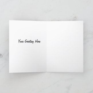 Tarjeta Festiva Sencillos Navidades rojos y verdes saludando con f